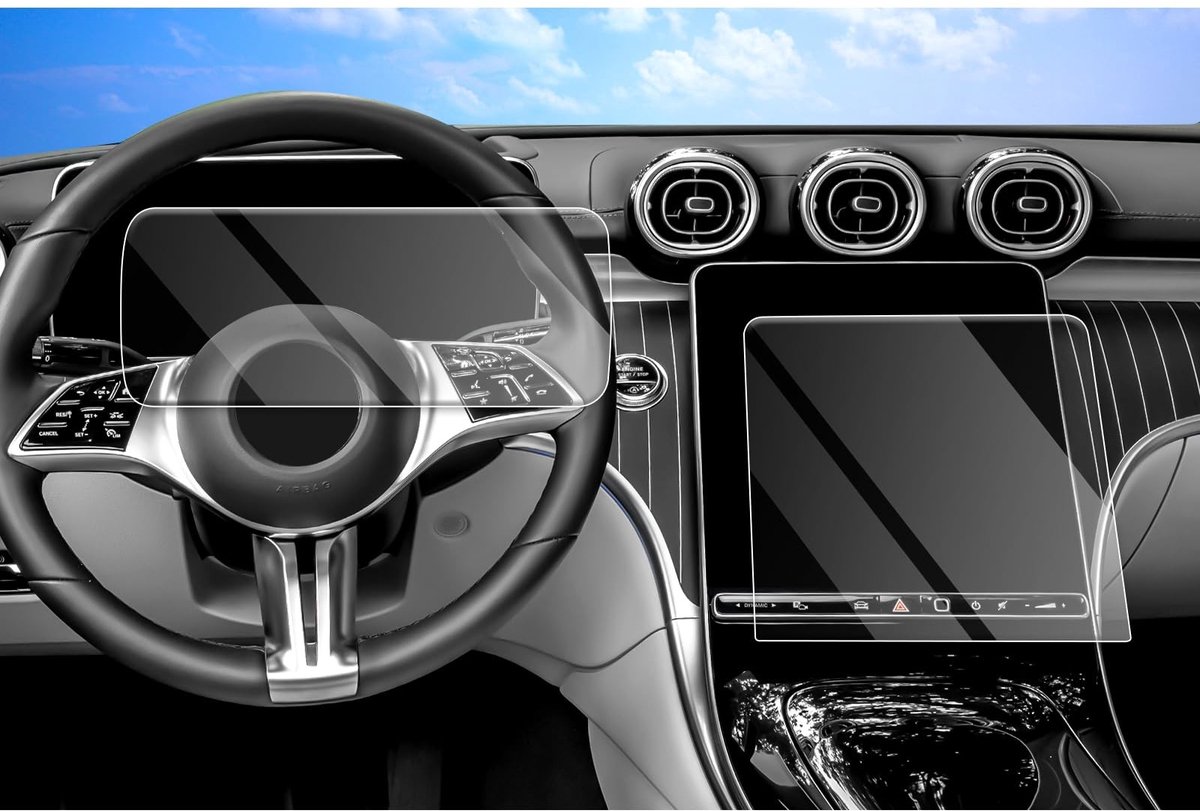 Elzusha - Tempered Glass Screen Protector voor Mercedes-Benz C Class W206/GLC X254 - 2 stuks