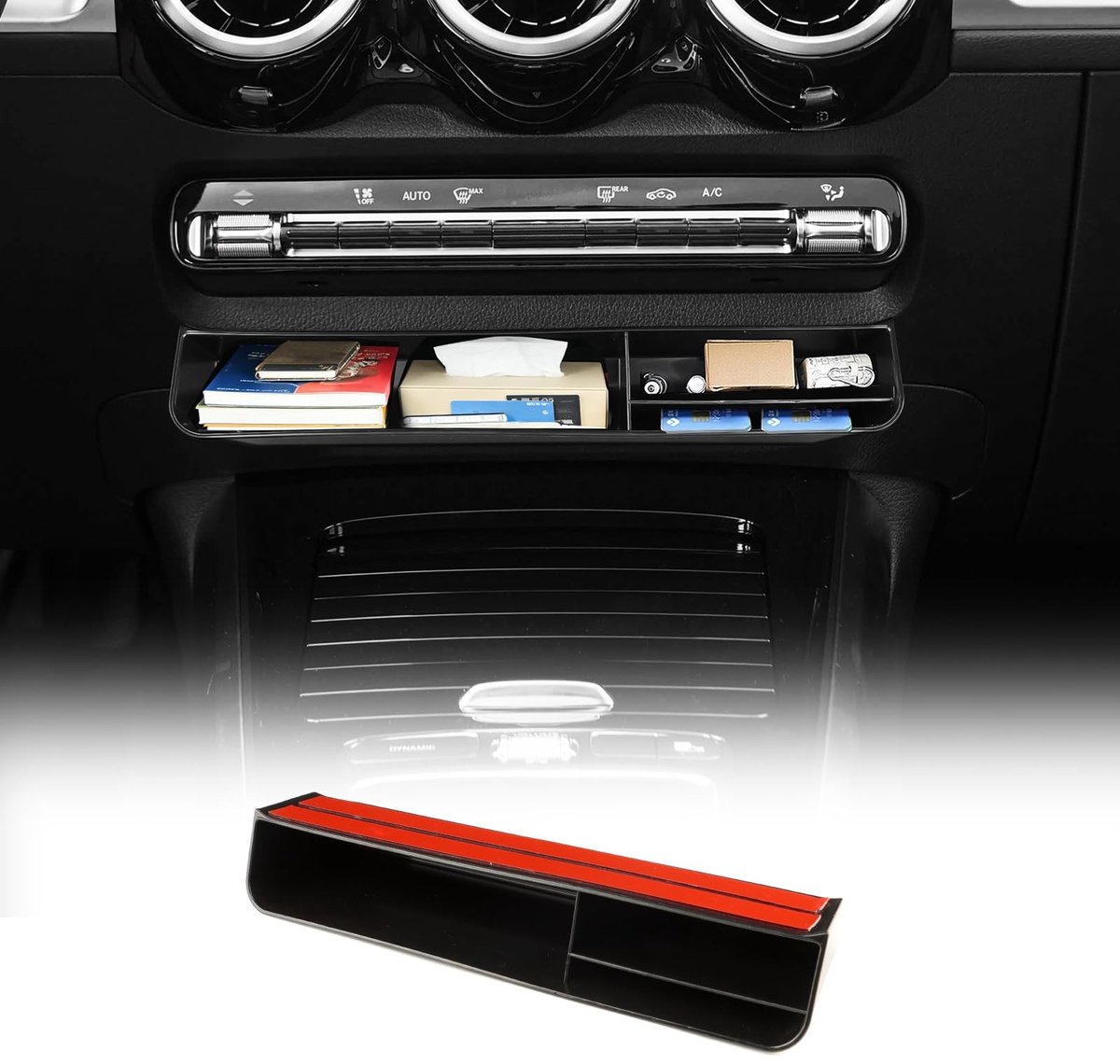 Elzusha - Interieur Accessoires voor Mercedes-Benz - Centrale Opslag Console Trim