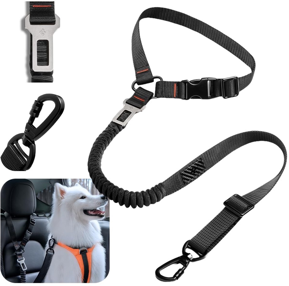 Elzusha - Universele Autogordelhouder voor Huisdieren - 2 Pack