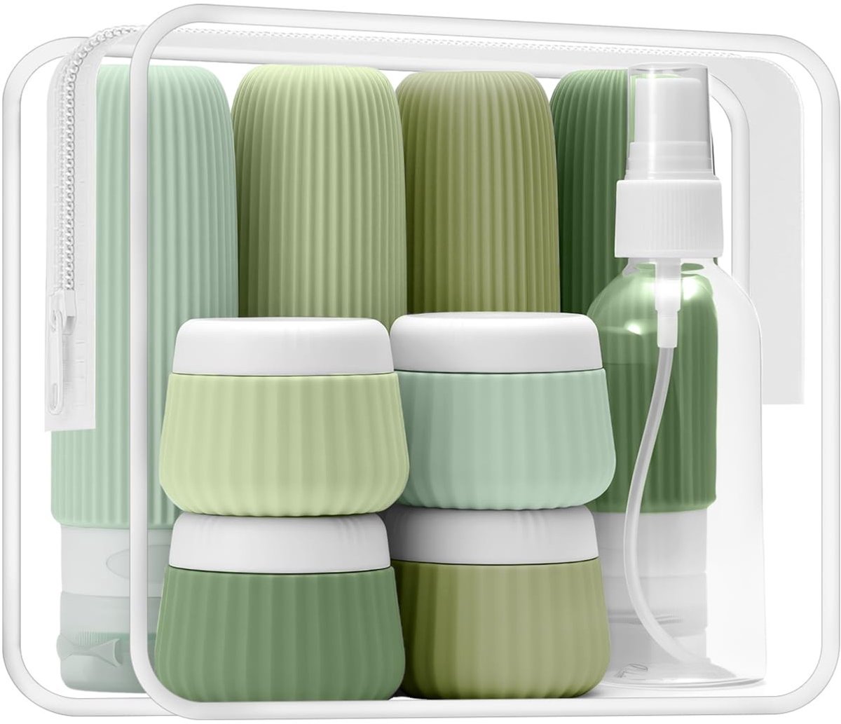 Elzusha - Set van 9 Reusable Reistubes voor Toiletten