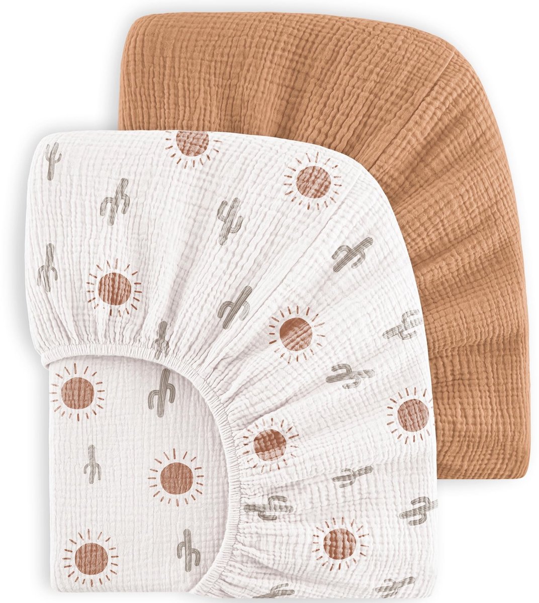 Elzusha - Set van 2 Fitted Sheets van Katoen voor Kinderen