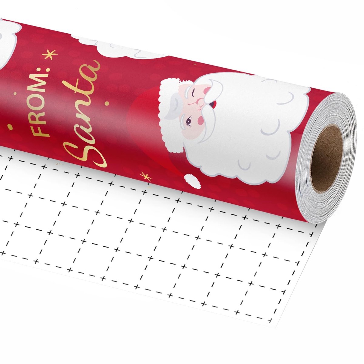 Elzusha - Kerstpapier voor Kinderen met Schattig Ontwerp, 43 cm x 10 m