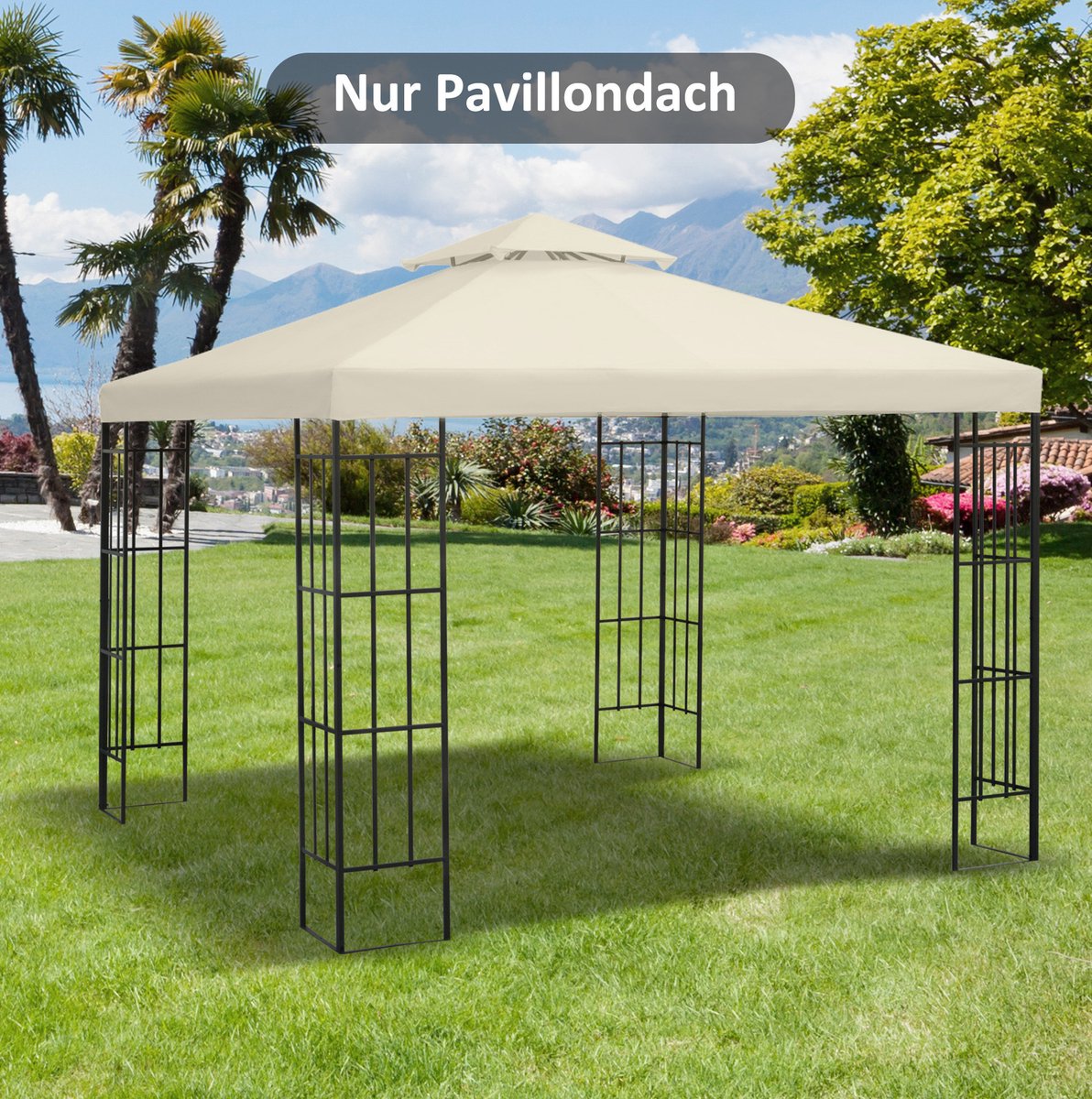 MODFU - Paviljoendak - Vervangend - 3 X 3 M - Polyester - Crèmewit