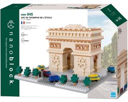 Bandai - Nanoblock - Arc de Triomphe Deluxe - Baksteen Minifiguur 1560 stuks - Bouwpakket Montage Model Monumenten Parijs - Bouwpakket Speelgoed Kinderen 12 jaar en + Tiener Volwassenen - NBC045