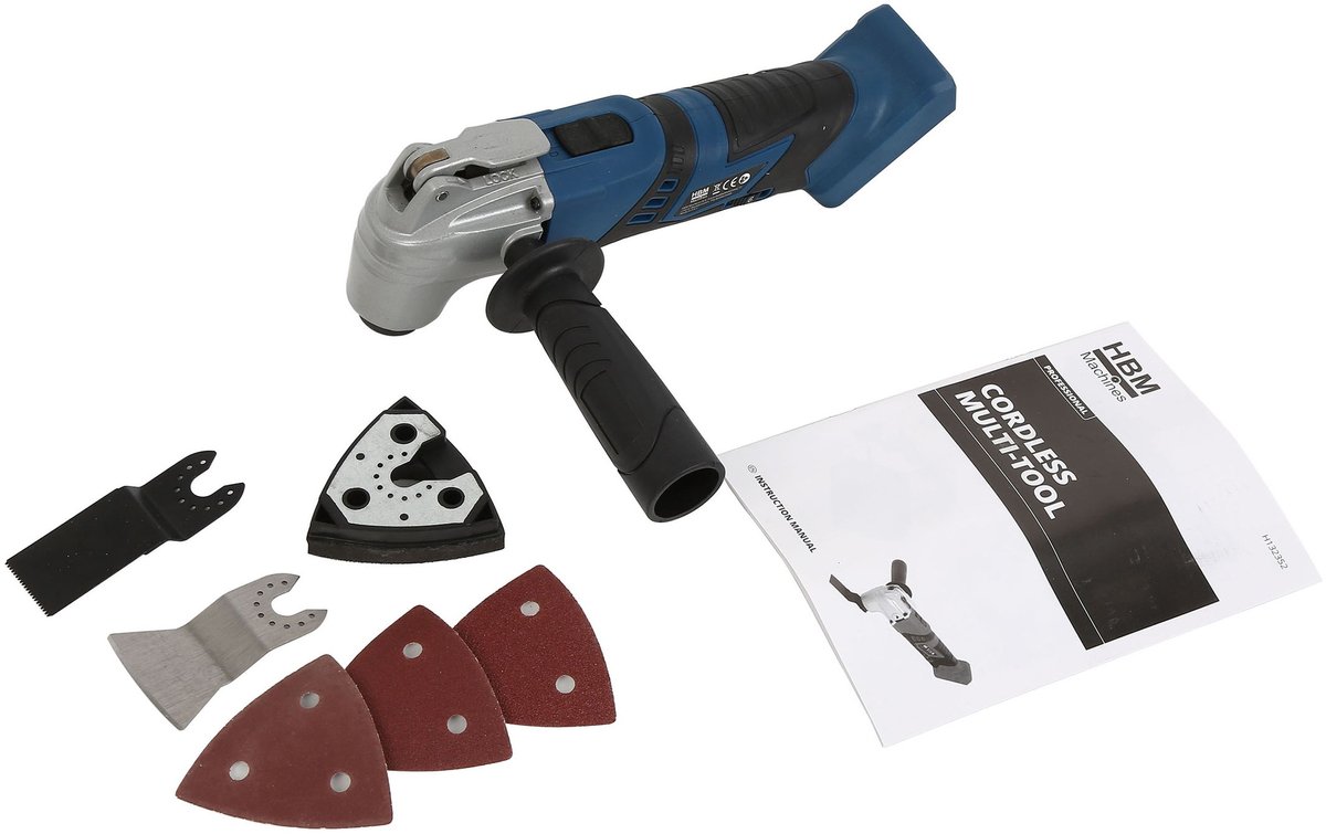 HBM 20V accu multitool, 3° zwenkingsgraad, 19.000 rpm, Power20 platform