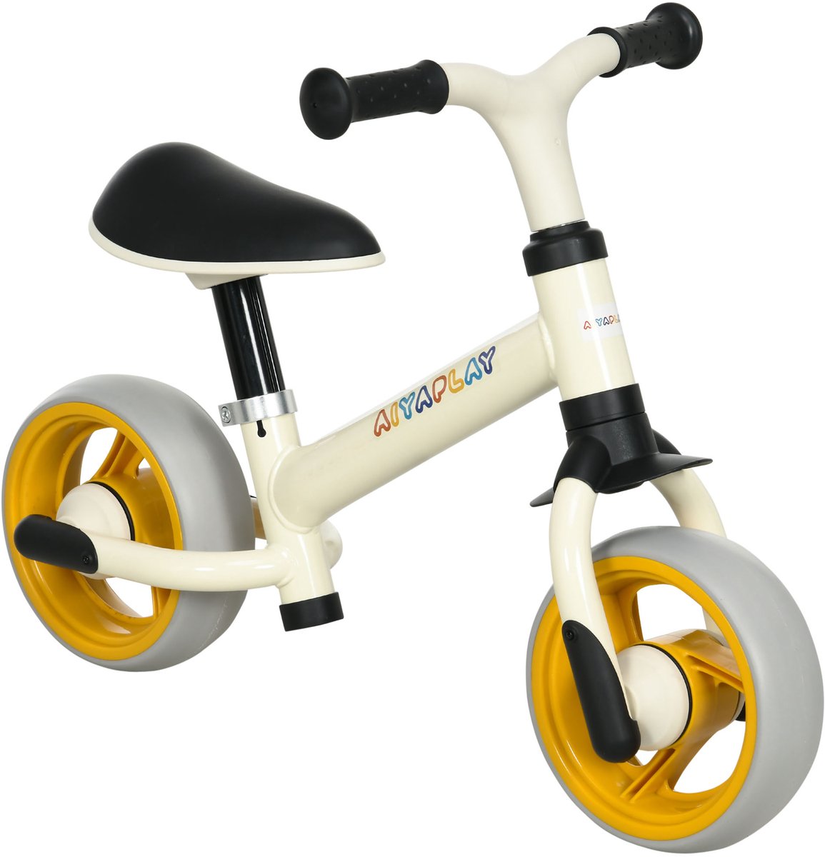 AIYAPLAY Kinderloopfiets - Staal - 66,5x34x47cm - Oranje
