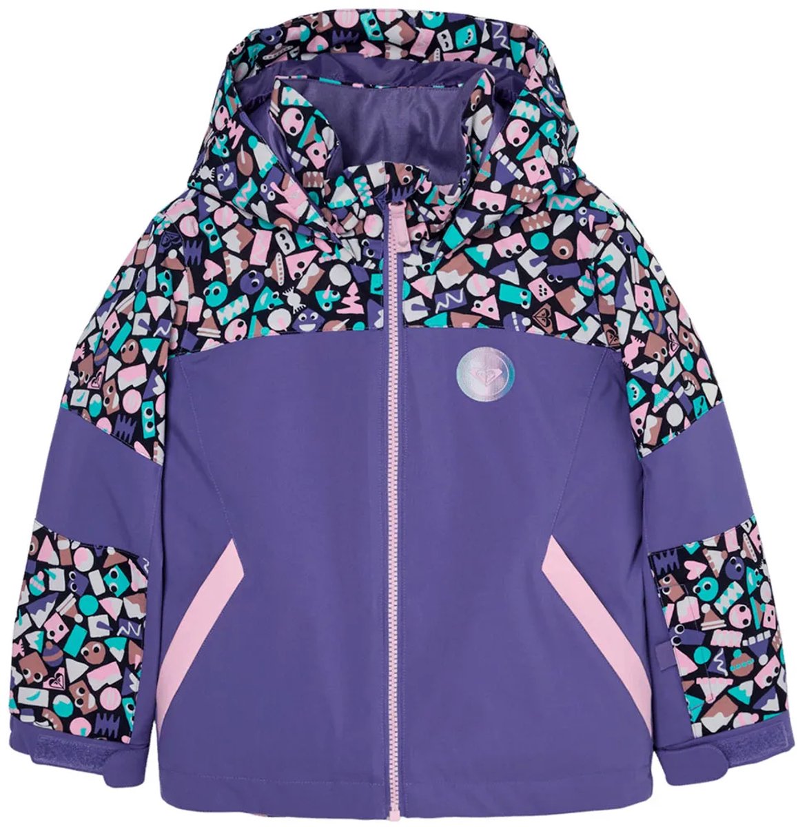 Roxy Snowy Tale Jas Paars 3 Years Kinderen
