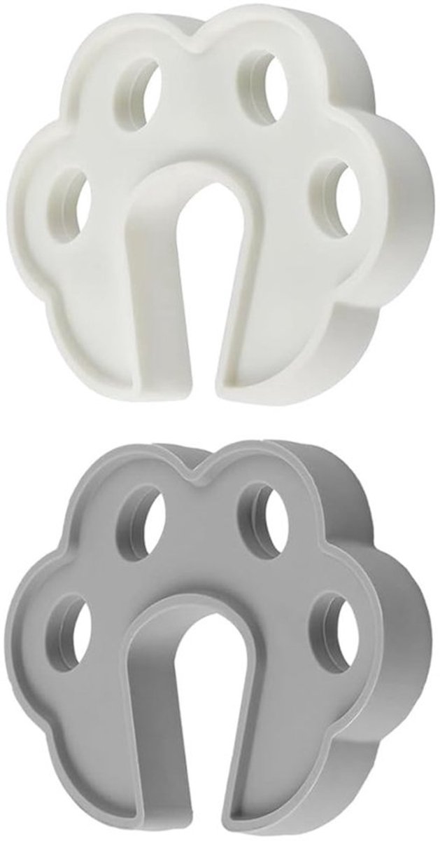 VT Goods - Wasmachine deur prop - Droger deur prop - Houdt deur open - Wit en Grijs