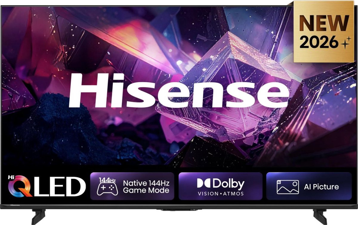 Hisense 75E7S PRO SmartTV - 75 inch - 4K Hi-QLED - 2026 - Native 144Hz Game Mode - Hi-QLED Colour - Built-in Subwoofer - AI Picture - AI Smooth Motion - AMD FreeSync Premium - Dolby Vision Atmos