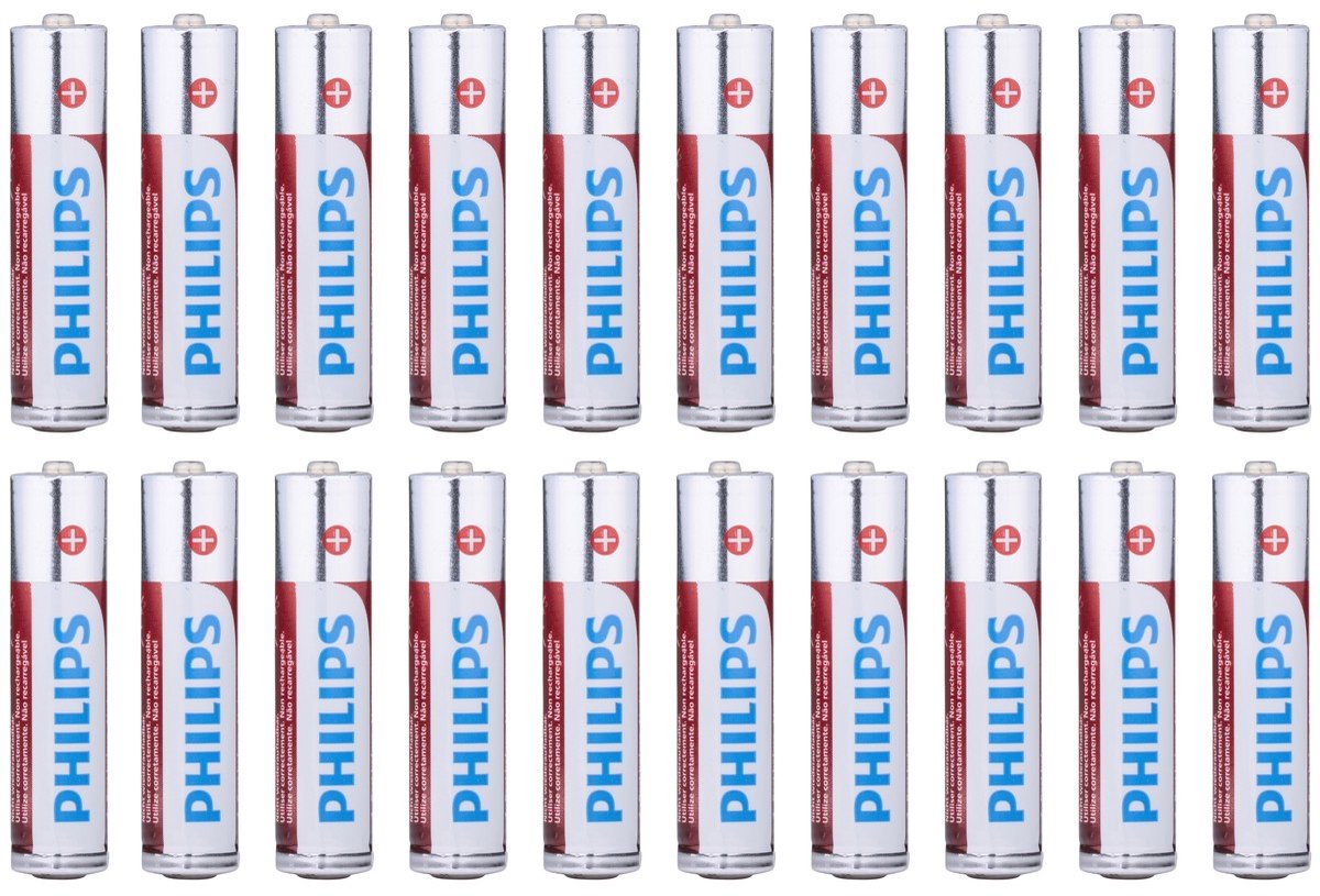 Philips AAA-Batterijen - LR03/1.5V - 20 Stuks - Alkaline Batterij-Pack