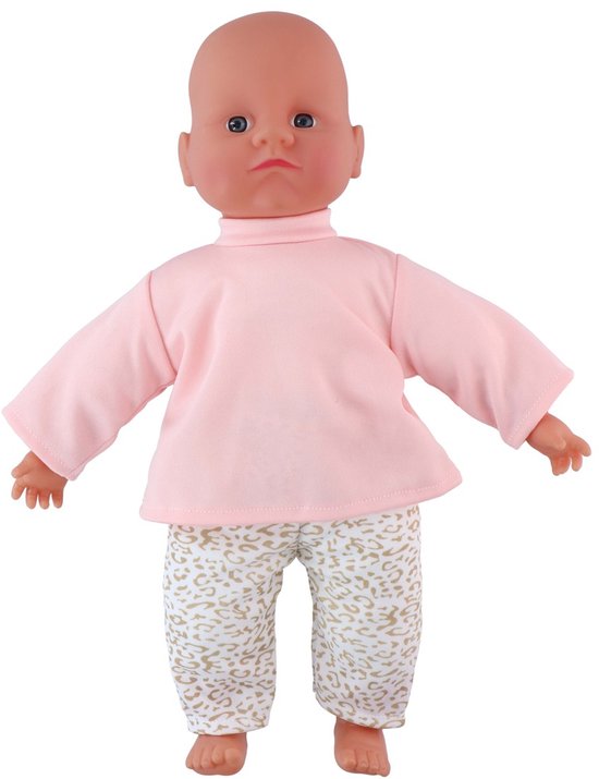 Eddy Toys Poppenkleding - 8 Stuks - Baby Pop - 40-45 CM - Multikleur — afbeelding 4