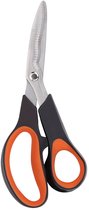 BLACK+DECKER Bloemenschaar - Multifunctionele Tuinschaar - Snijblad van Staal - Kunststof Handvat - Bloemensnijder en Snoeischaar - Zwart/Oranje