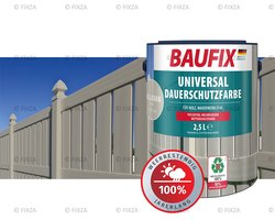BAUFIX Dekkende Houtbeits Buiten – Lichtgrijs – Universele Weerbestendige Houtverf – Voor Schutting, Tuinhuis & Gevel – Kleur naar keuze – Inhoud naar keuze – Hoogdekkend