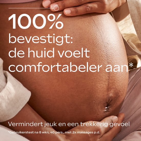 100% bevestigt: de huid voelt comfortabeler aan. Vermindert jeuk en een trekkerig gevoel. Gebruikerstest na 8 wkn.