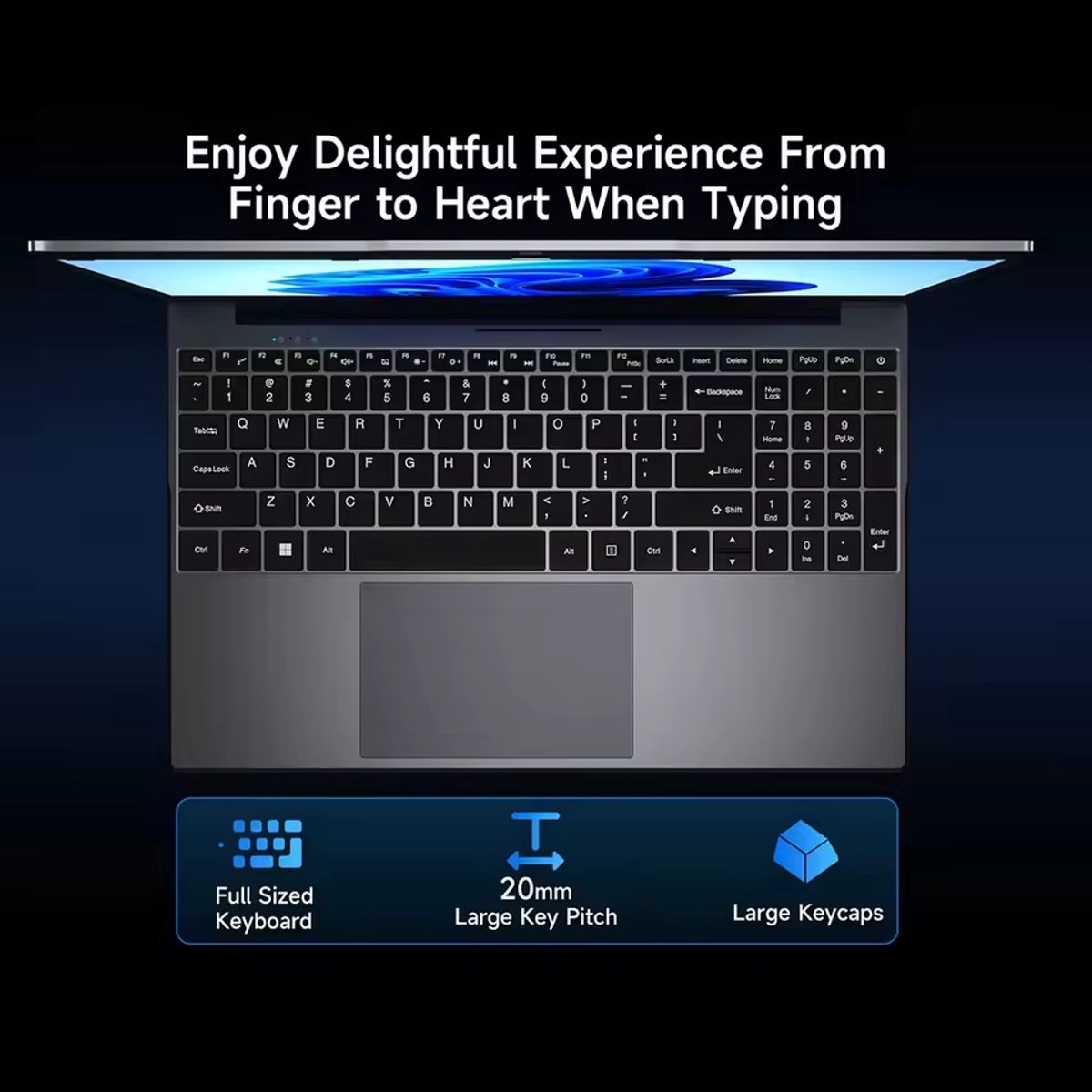 Laptop X15 Power - 15,6 Inch Scherm - Intel Core i3 Processor - 16 GB RAM - 512 GB SSD - IPS Scherm - Windows 11 Besturingssysteem