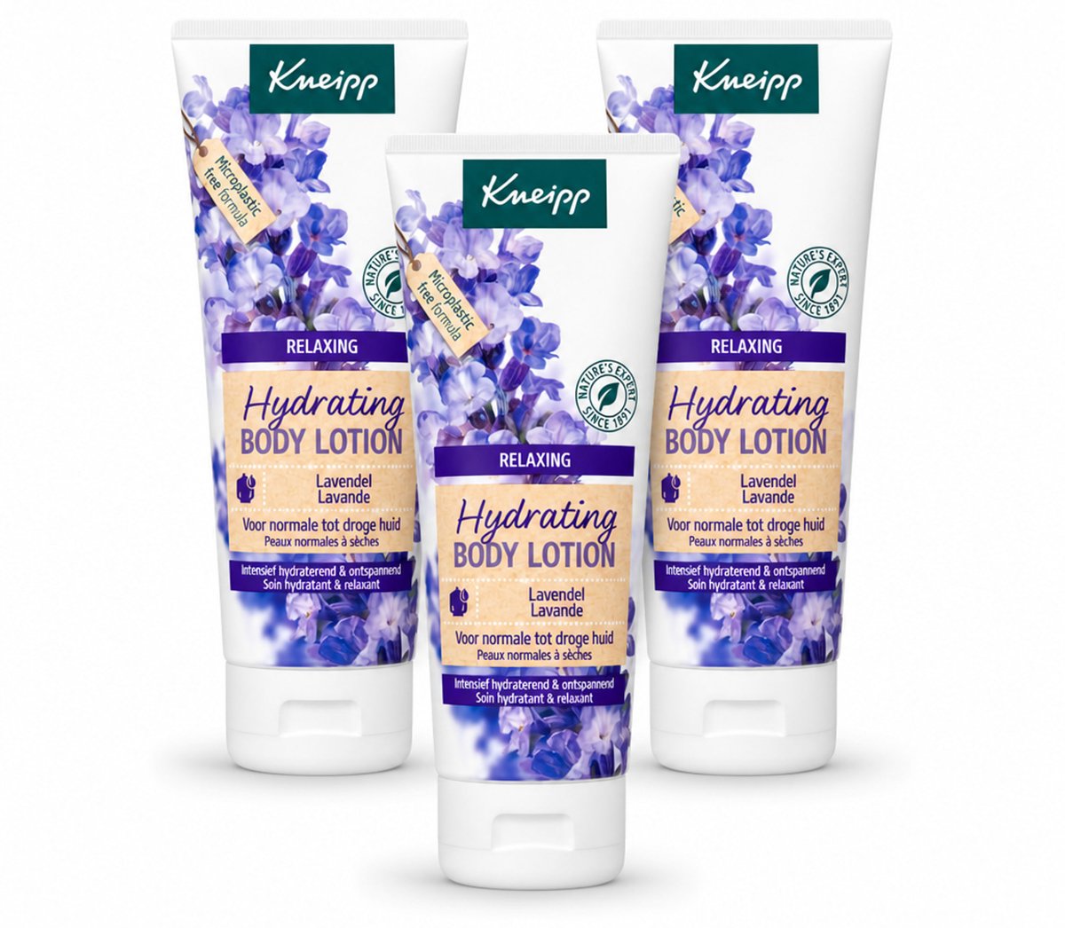 3 x Kneipp - Body lotion - Relaxing - Lavendel - Bloemige geur - 200 ml - Voordeelverpakking - 3 stuks
