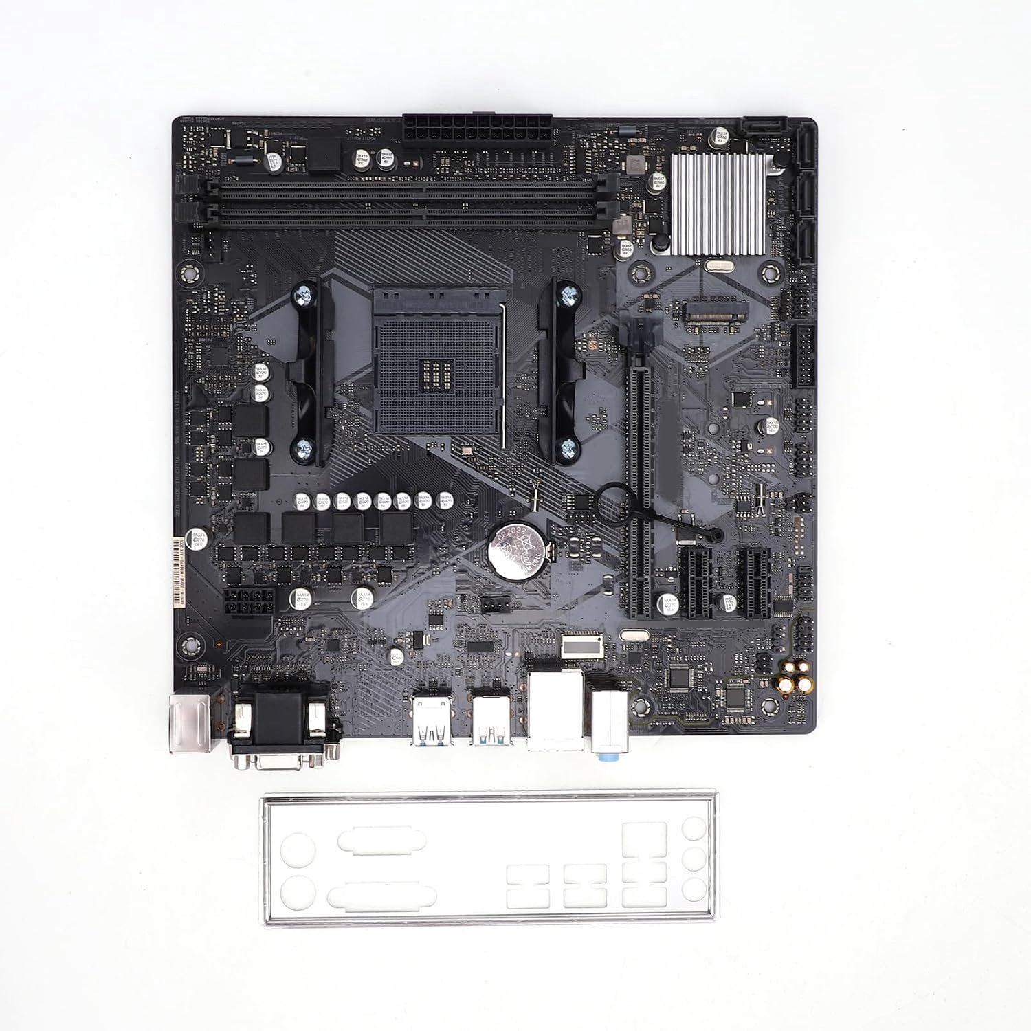AM4-moederbord voor Computers, Pc's en desktops. Ondersteunt Ryzen Athlon-processoren van de 1e Tot en met de 5e generatie. 64 GB DDR4 4400 (OC) 6-fasen + wifi.