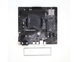 AM4-moederbord voor Computers, Pc's en desktops. Ondersteunt Ryzen Athlon-processoren van de 1e Tot en met de 5e generatie. 64 GB DDR4 4400 (OC) 6-fasen + wifi.