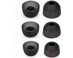 3 Paar | Vervangende Siliconen Oordopjes compatibel met Jabra Elite 75t / 65t / Active / 7 Pro/Elite 3 / Elite 4 | 3 Verschillende Maten – S/M/L