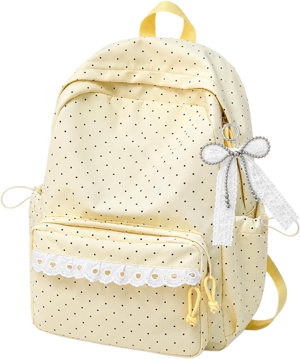 , 43 x 30 x 15 cm, kanten , polyester, Geel, Raadpleeg de