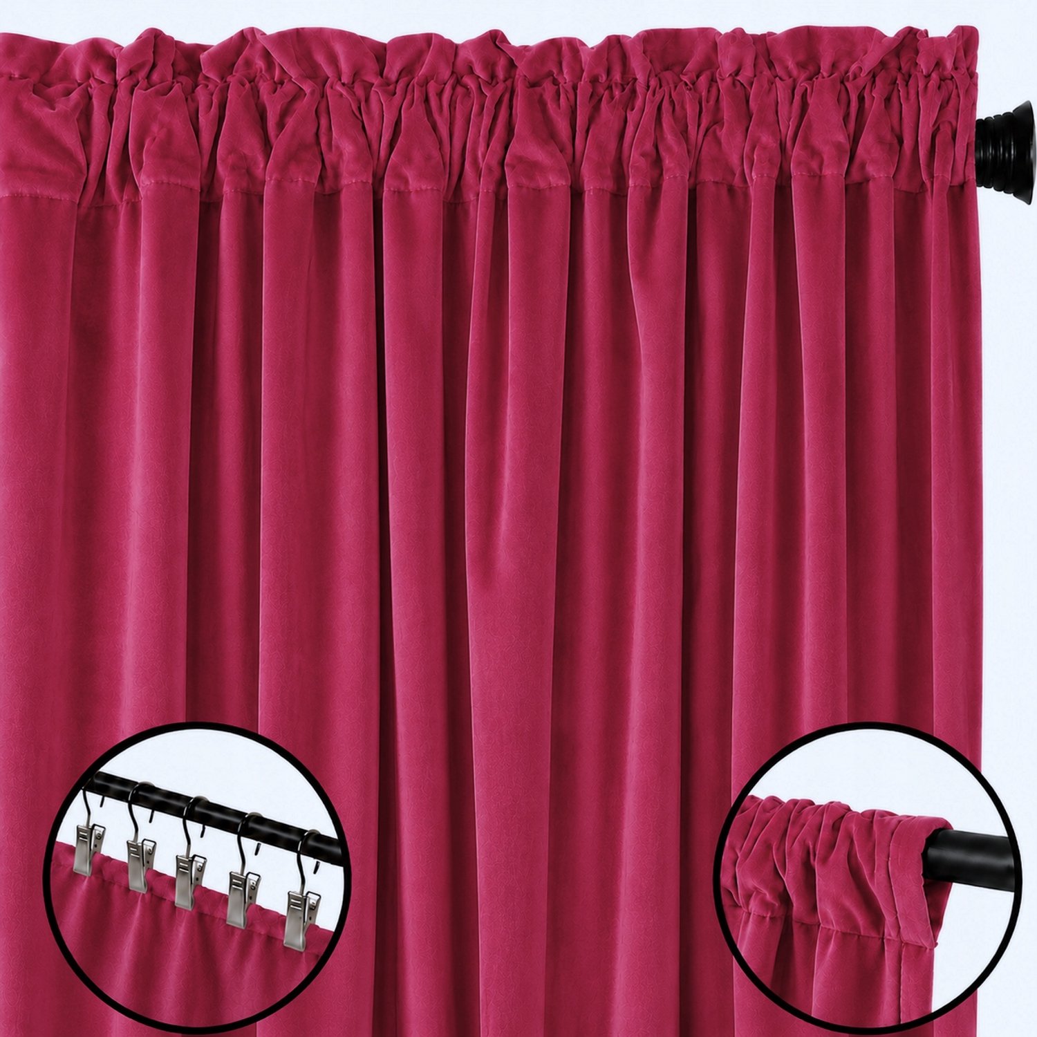Luxe Verduisterend Velours Gordijn 140x250cm - Gordijnstof met Band/Tunnel