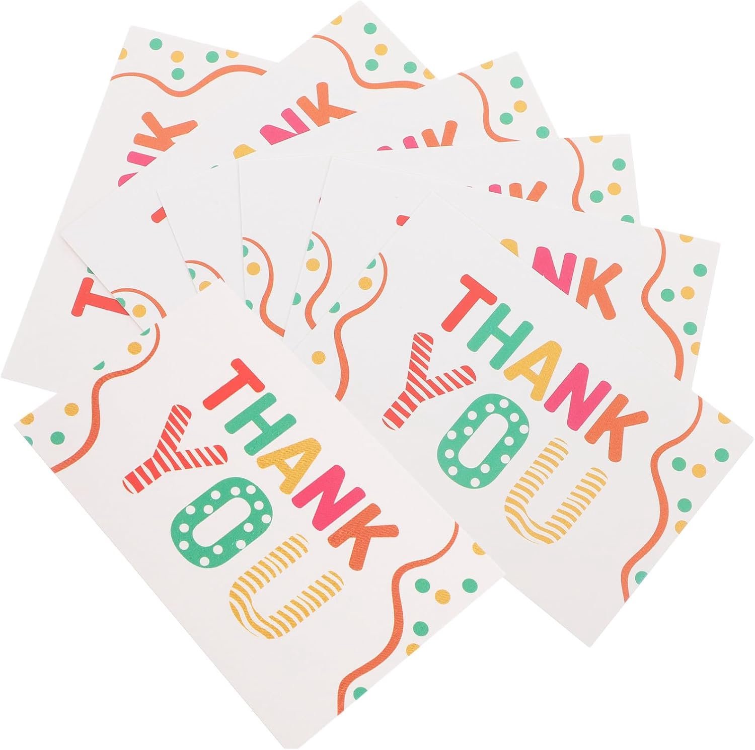 50 Stuks Professionele Bedankkaartjes van Dik met Stijlvolle Opdruk Levendige Kleuren Uniek Creatief Ontwerp voor Kleine Bedrijven Cadeaus Evenementen