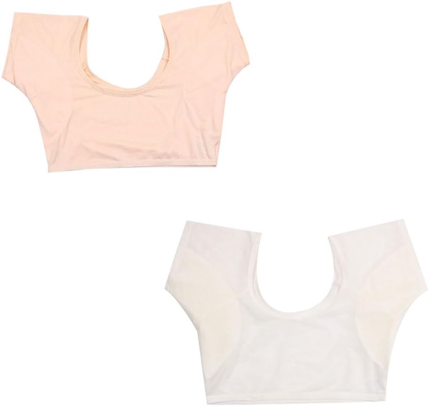 Vest voor dames, 2 stuks zweetpads, okselpads, wasbaar okselvest, katoen, absorberend, zweetpads, ademend, okselvest, onderarm pads, vest voor dames