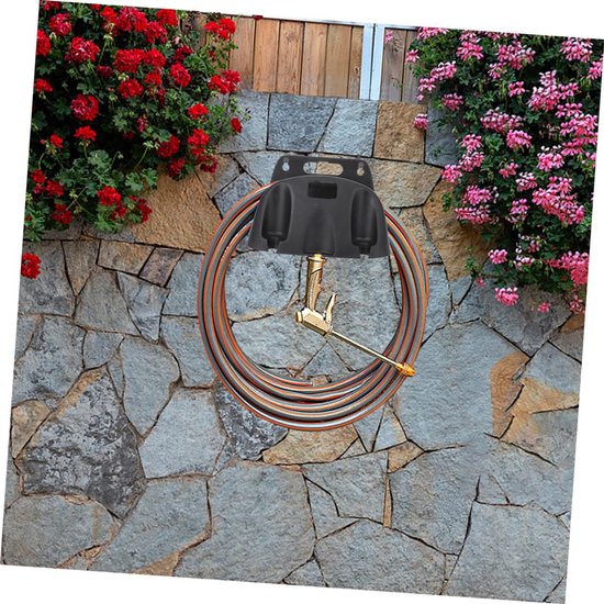 2stuks Tuinslanghouder Wandbevestiging Stevige Water Hanger Voor Tuin Multifunctionele Opslag Decoratie Duurzaam Veilig Materiaal Geschikt Voor Patio Gebruik — afbeelding 3