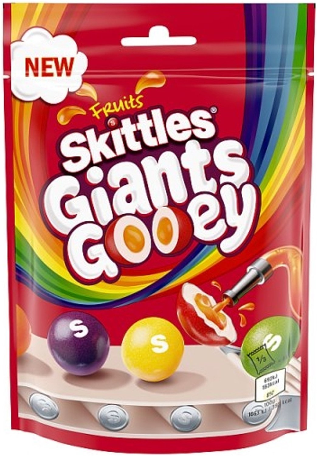 Skittles Giants Gooey Fruits - Zacht Snoep - 15 x 125 g