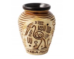 Keramisch Yerba Mate Matero AZTEK Honingbruin (250ml)