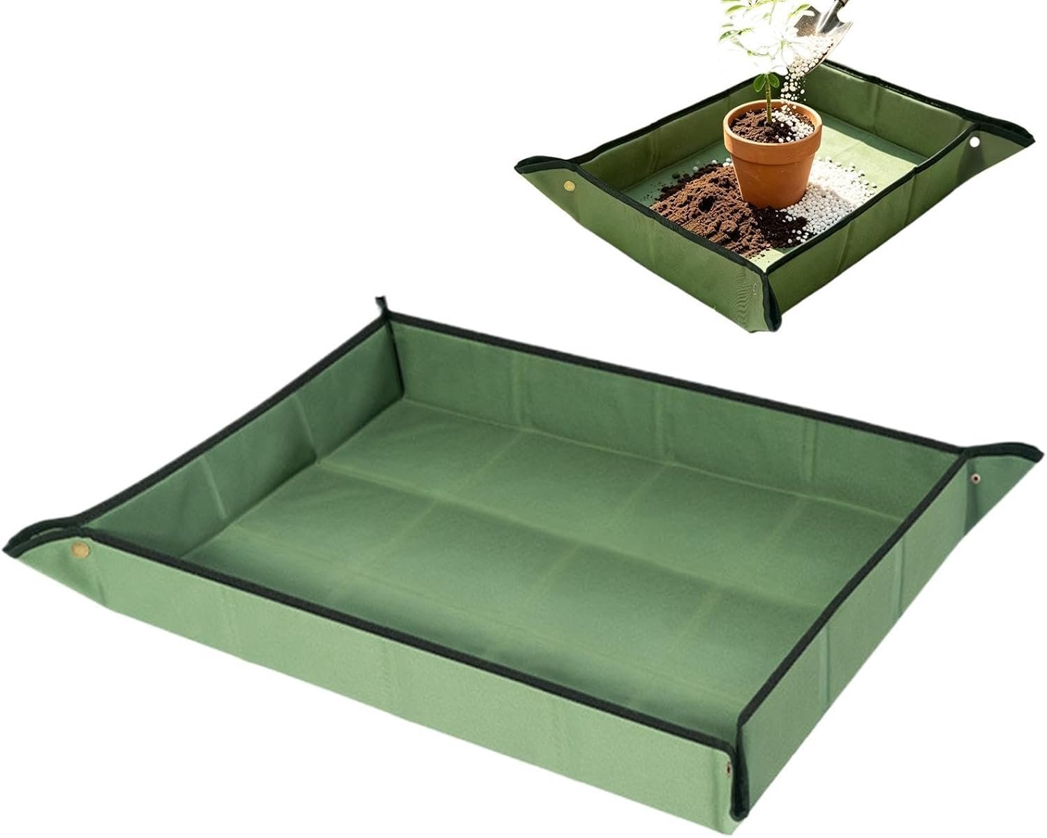 Vuilbeheersing, draagbaar, waterdicht, verplantingsmat, grondveranderingsmat - voor tuin, terras, balkon, gazon, thuis, slaapzaal, appartement, woonkamer