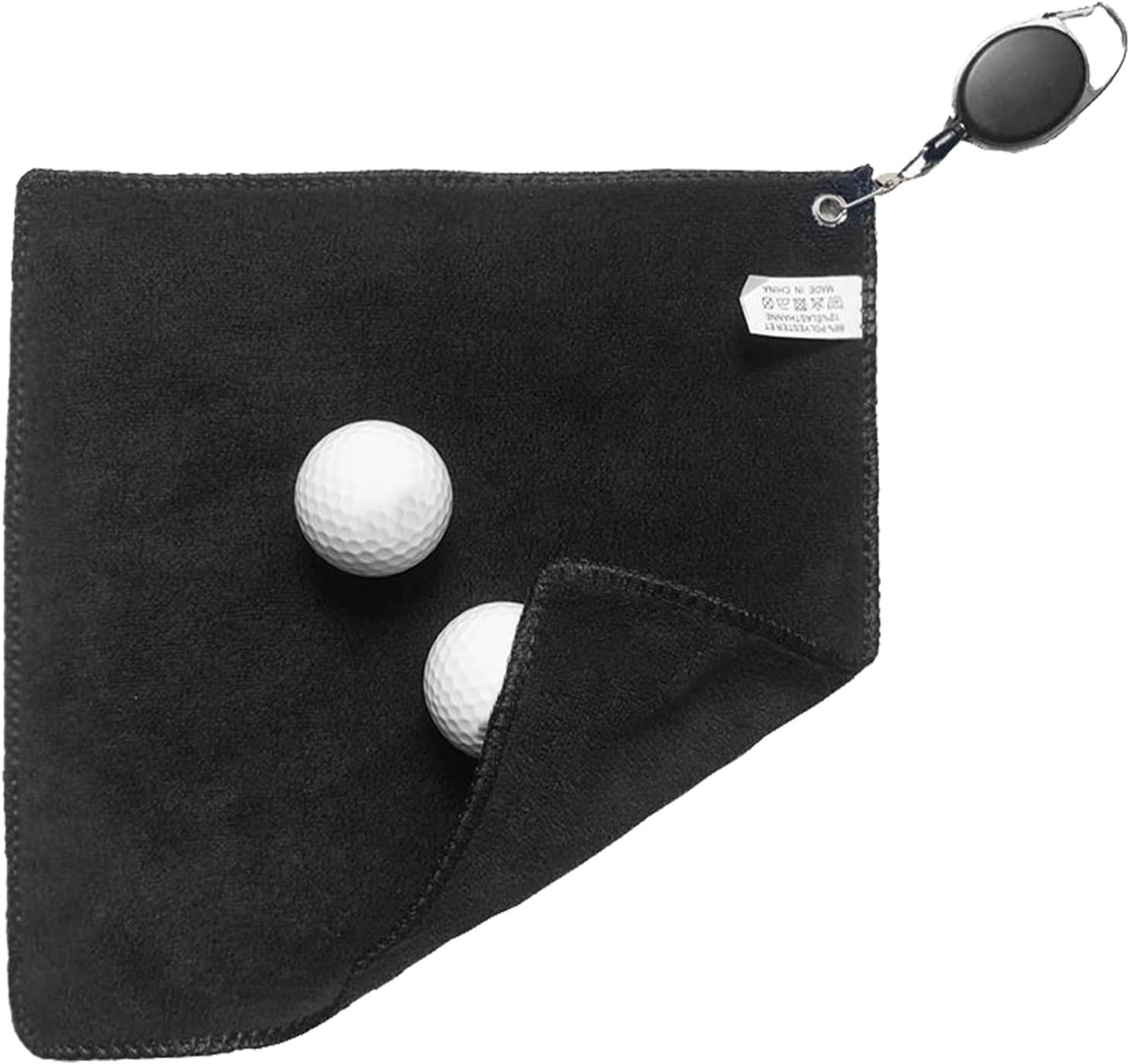 Golfhanddoek - Fijne Vezeldoek Met Clip Haak, Sneldrogende Microfiber Sport Handdoeken Bevestiging Met Metalen Tule | Handig Voor Fiets Fitness Sport Handschoenen Mannen Dames Fietsen
