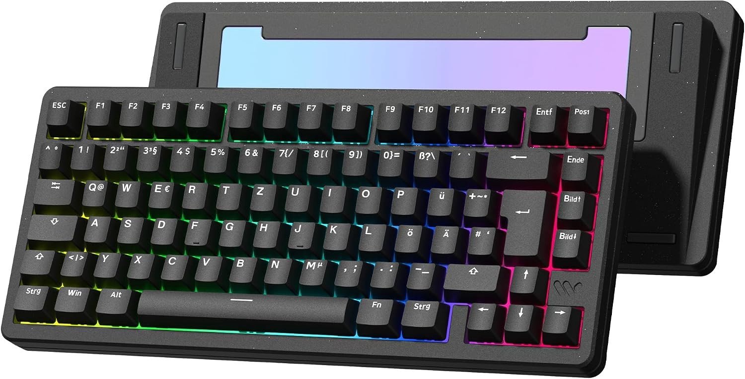 Mechanisch Toetsenbord - Zwart - 75% - Aluminium met RGB Verlichting - Voor Gaming en Kantoor