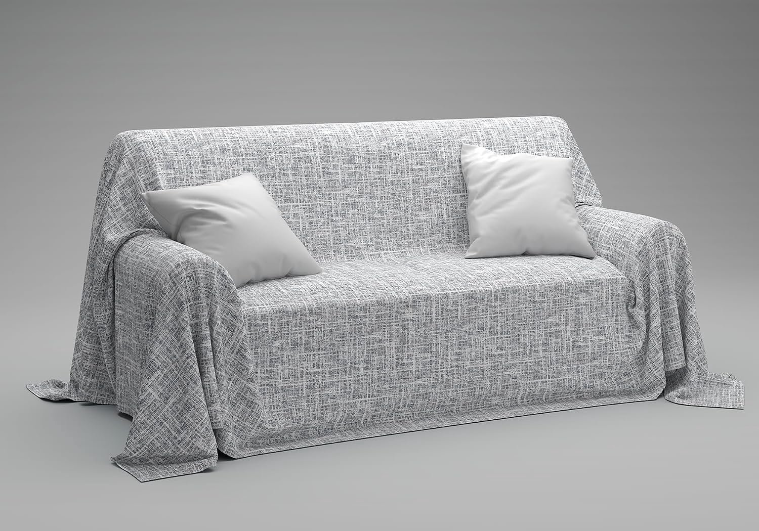 Sprei voor zomer en lente, 180 x 270 cm, 100% puur katoen, duurzaam, ideaal als bankovertrek, banksprei en deken voor eenpersoonsbed, lichte multifunctionele doek