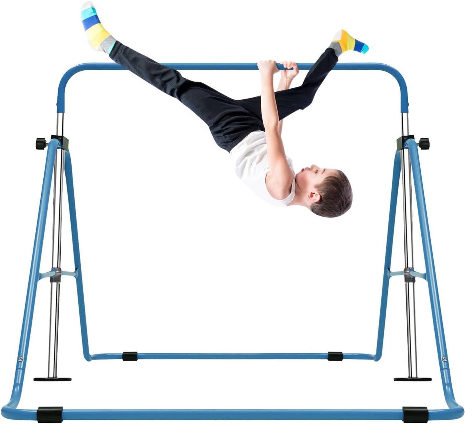 Gymnastiekstang voor kinderen, turnrek, gymnastiek, rekstang, kinderen, gymnastiek, bar, instelbare hoogte, draagvermogen 150 kg, turnstang, indoor, trainingsapparaten, geschikt voor thuis
