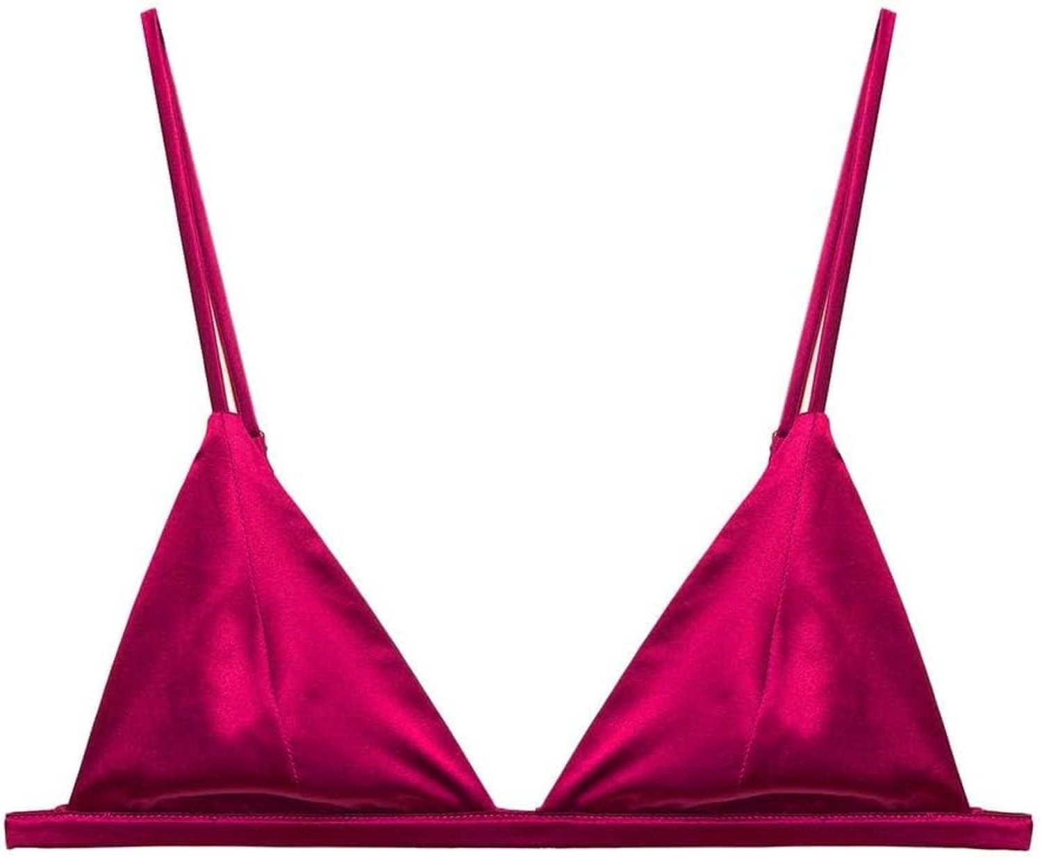 Satijnen Driehoek Bralette voor Dames, Draadloos