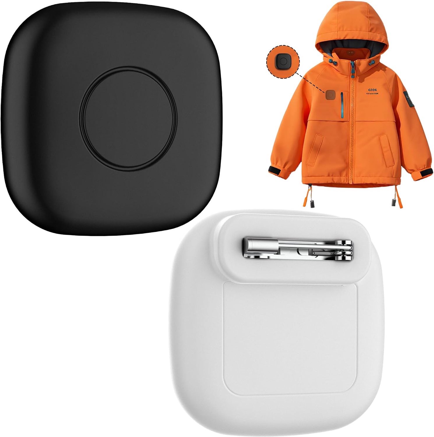 2-pack waterdichte siliconen hoes met pin voor Tile Mate 2024/2022 - verborgen GPS-trackerhouder voor kinderen, tieners, ouderen, huisdieren, tassen, bagage - anti-verlies en krasbestendige hoes