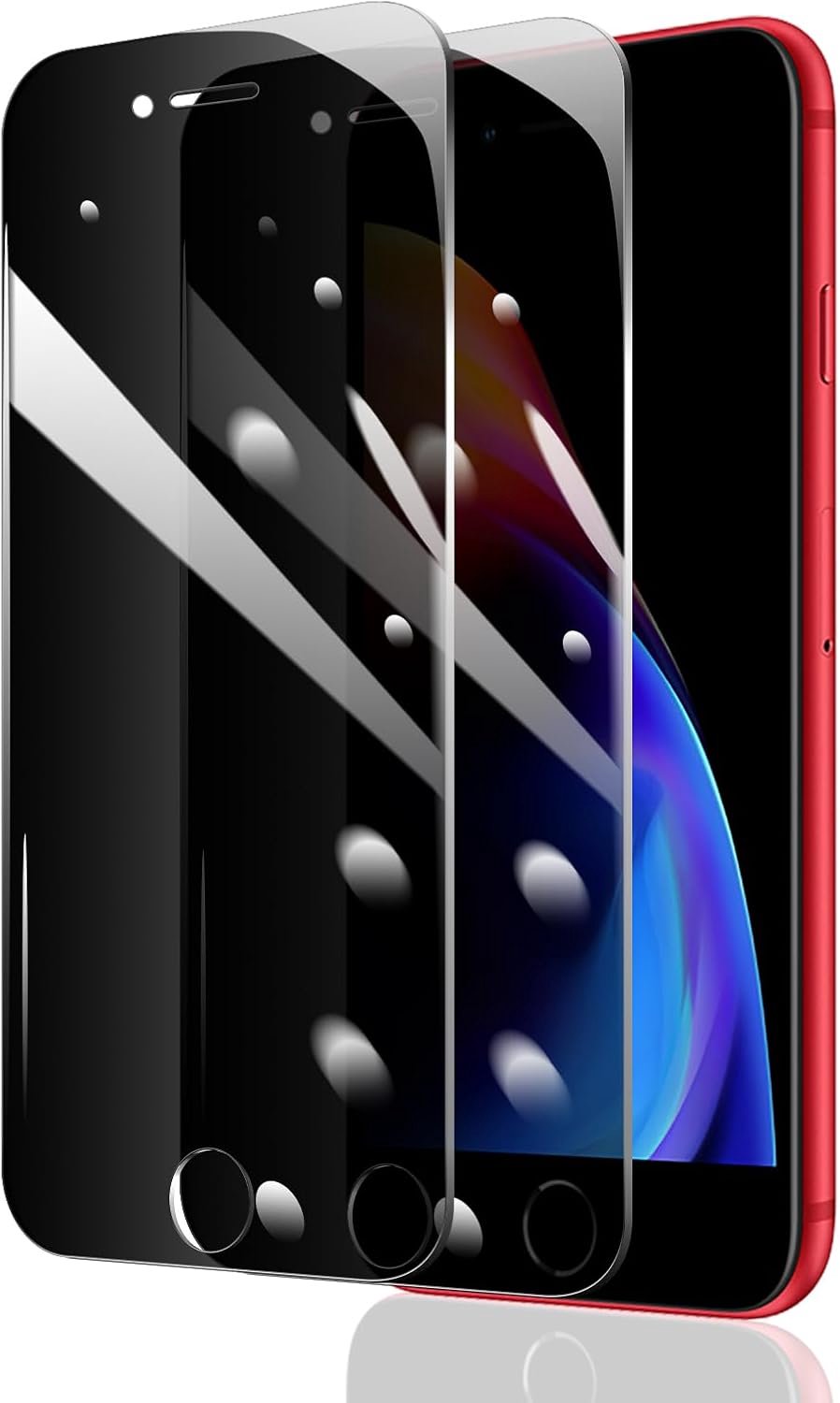Screenprotector voor iPhone 8 Plus/7 Plus/6 Plus/6s Plus, anti-spaaien, pantserbescherming, HD-privacyfolie, displaybeschermfolie van gehard glas, hardheid 9H, 3 stuks