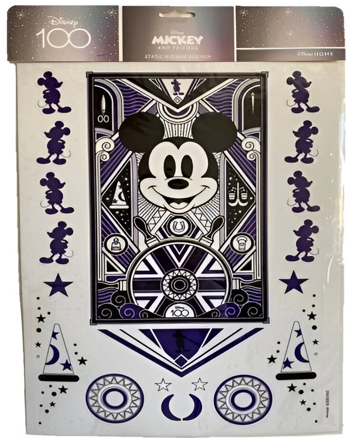Raamsticker plc d100 cm mickey Christmas Inspirations