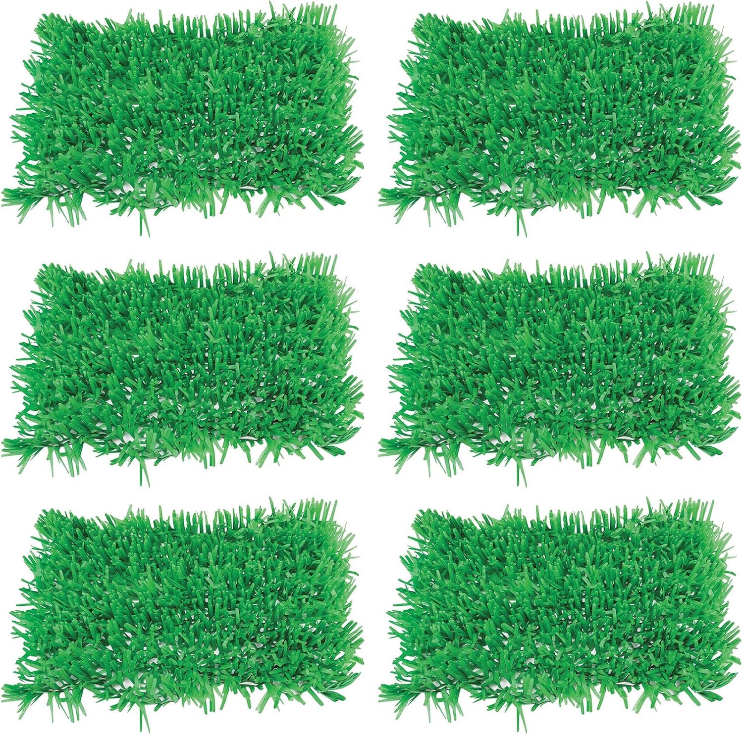 S55640AZ6 Weefsel Gras Matten 6 Stuk, Papier, Groen