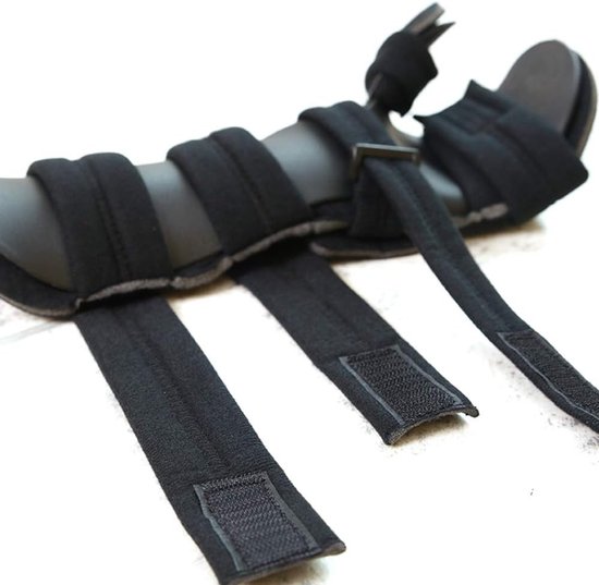 Rigide steunplaat, pols-orthese pleisterspalk, breuken contracture fixatie, handfunctie trainer, vier verbanden voor muizenhand, hersenverhelming, carpale breuk (zwart), rechts, M — afbeelding 3