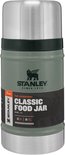 Stanley Classic Legendary Food Jar vert Hammertone avec accents argentés. "STANLEY SINCE 1913 CLASSIC FOOD JAR 24 OZ .7 L"