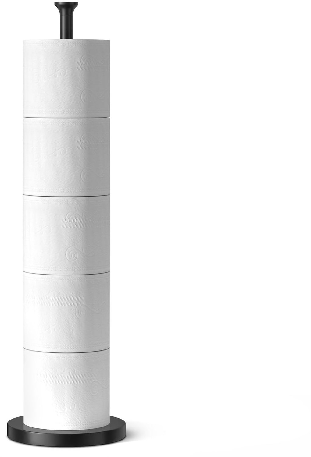 Toiletrolhouder - Staand - 4 rollen - RVS