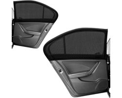 Zonwering voor de auto - Zwart - 115 x 50 cm - Ademend Mesh voor Zijruiten - Voor Kinderen en Huisdieren