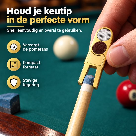 BukkitBow - Biljartkeu Tip Trimmer - Pool en Snooker Keu Shaper - Biljart Accessoire van Merkloos — afbeelding 5