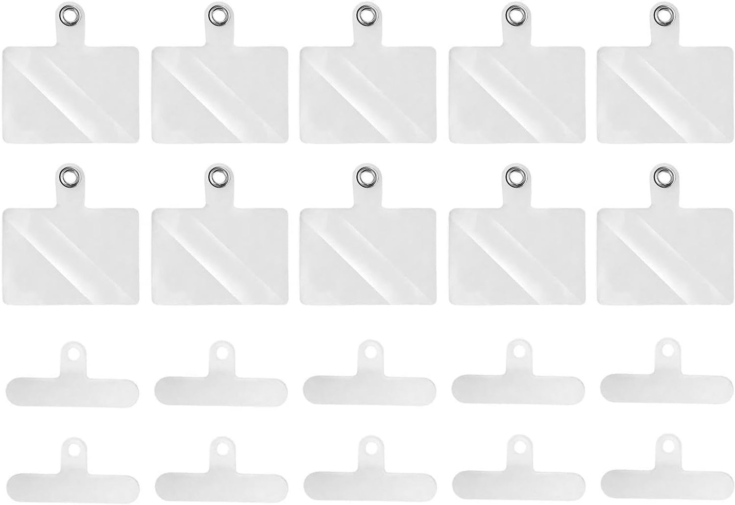 Transparante onzichtbare sleutelbanden 30 stuks - 3 soorten + 5 korte koorden voor telefoon - accessoires voor mobiele telefoon