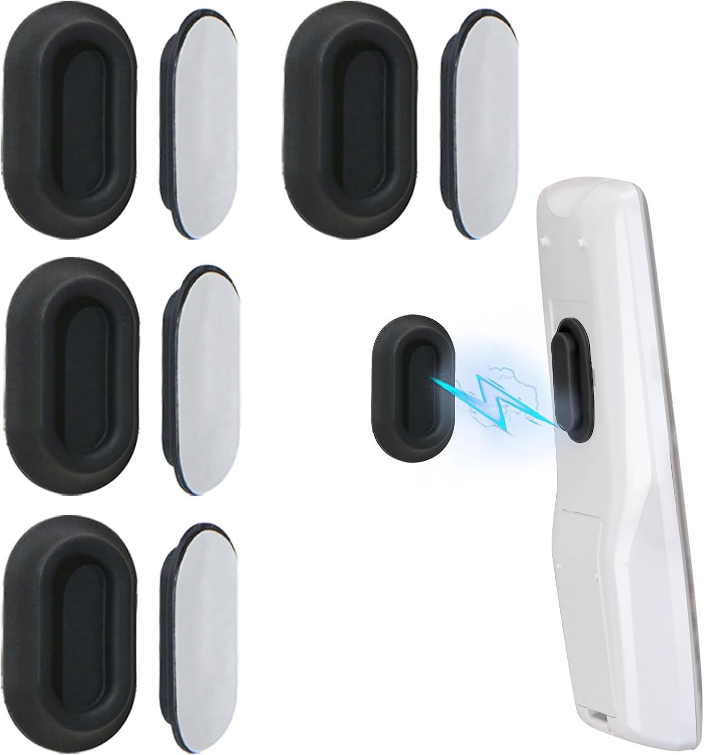 Remote control houder 4 stuks - zelfklevend - wandmontage - nooit meer een afstandsbediening kwijt - Vemera