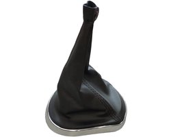 Manual Gear Shift Gaiter with External Chrome Plastic Ring Compatible with Lancia Ypsilon (843) 2003–2011 Complete Replacement Kit