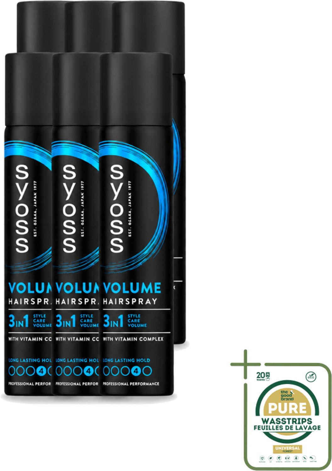 6 x Syoss - Haarspray - Volume Lift - 75 milliliter - Wasstrips - Koffiezetapparaat - Koffiezetapparaat - Koffiezetapparaat
