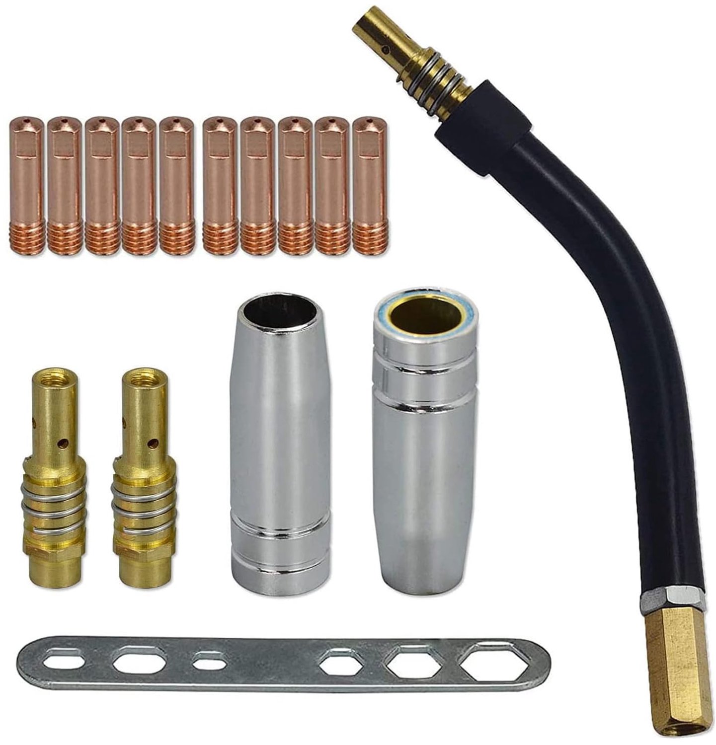 Set van 16 Contacttips 0,9 mm voor Laspistool 15AK